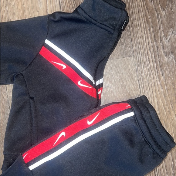 Nike 2T Black and Red Jogger Set - Picture 2 of 3